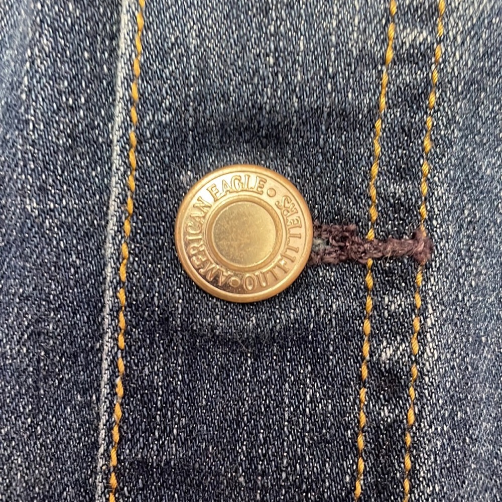 American Eagle Jean Ultra Button Down Mini Skirt … - image 6